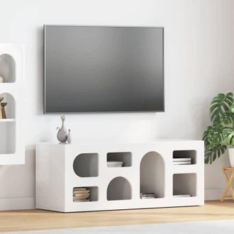 vidaXL vidaXL Mobile TV Bianco Lucido 100 x 35 x 40 cm Legno multistrato