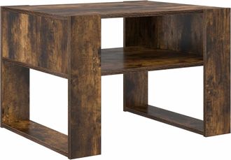 vidaXL Mesa De Caf&eacute; Roble Ahumado 66 X 53 X 45 Cm Madera De Ingenier&iacute;a Vidaxl