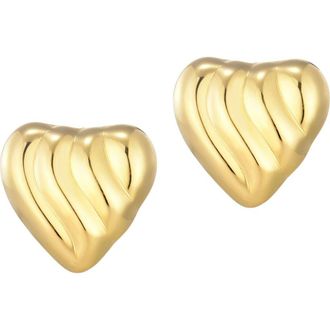 Adornia Heart Statement Stud Earrings in Gold at Nordstrom Rack
