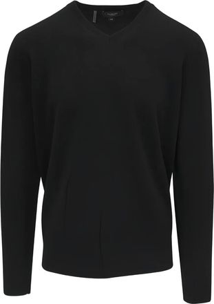 Kinross Cashmere Maglione con scollo a V - Nero