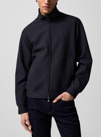 Emporio Armani Mens Embossed logos track jacket