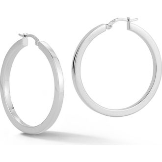 Glaze Jewelry Tube Hoop Earrings in Silver at Nordstrom Rack