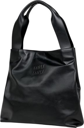 Miu Miu Black Leather Tote Bag (Pre-Owned)