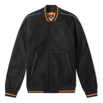 Converse x Vince Staples Insulated Varsity Jacket Asia Sizing Black Orange 10016952-A01