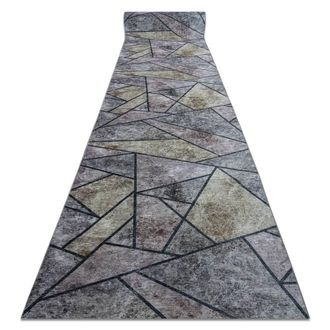 RugsX RugsX Anti-Slip Lotus Runner in Grey | Size: 120 cm x 400 cm
