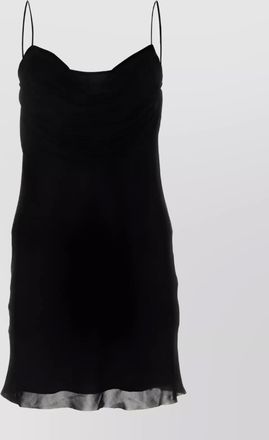 Dion Lee flowing spaghetti strap dress with cowl neckline