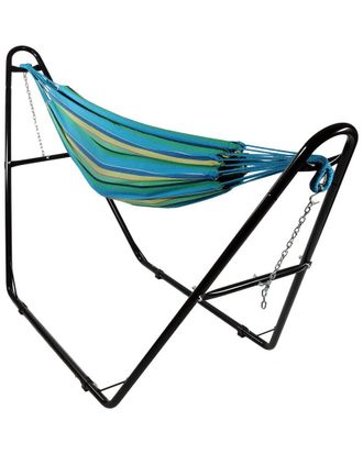Sunnydaze 2-Person Brazilian Cotton Hammock With Universal Stand