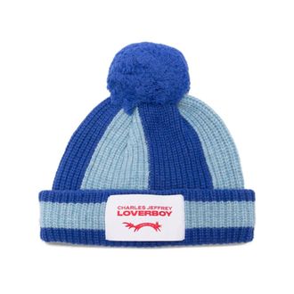 Charles Jeffrey Loverboy Loverboy by Charles Jeffrey - Beanie - Heren - Accessoires - Blauw - Maat: ONE Size