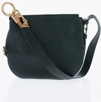 Burberry Borsa KNIGHT in Pelle Martellata con Moschettone taglia Unica