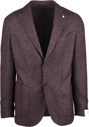 L.B.M. 1911 Giacca Stondata - Heren - Blazers - Paars - 2XL - Katoen - Jassen