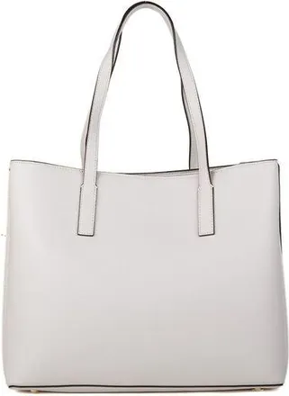 Guess Womens Tote Ivory Polyurethane Tote-bags