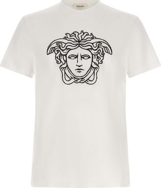 Versace Bicolor Cotton Mens T-Shirt