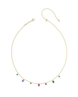 Kendra Scott Womens Cailin Delicate Strand Necklace In Gold Multi Mix