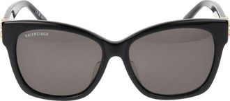 Balenciaga Sonnenbrille Balenciaga Bb0102 Sa 001 Schwarz Gold Grau /16/145