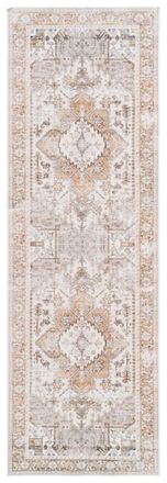 Safavieh Alfombra poli&eacute;ster beige/oro 76 x 183 cm