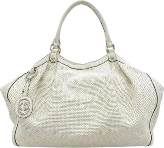 Gucci Pre-owned Handbags, female, White, Size: ONE SIZE Pre-owned Vintage Handbag