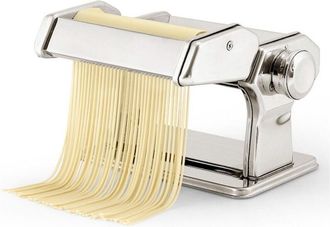 Trade Shop Trade Shop - Macchina Per Pasta Manuale Da Cucina In Acciaio Cromato Fettuccine Tagliolini