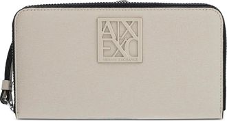 A|X Armani Exchange Portafoglio con zip - Toni neutri