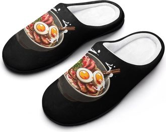 Generic Japanese Ramen Noodle Bowl Mens Slippers Comfortable And Non-slip Cotton Slipper Shoe for House