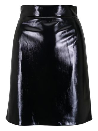 Akris black mini skirt - women - Cupro/Polyester/Polyurethane - 10
