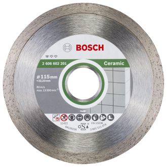 Bosch 10x Disco De Diamante Standard For Ceramic, 115 X 22,23 X 1,6 X 7 Mm - 2608603231