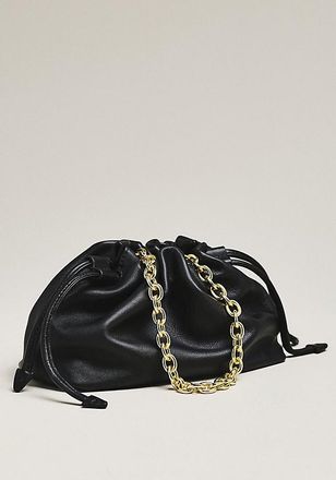 Studio Amelia Alexandra Leather Petite Drawstring Clutch