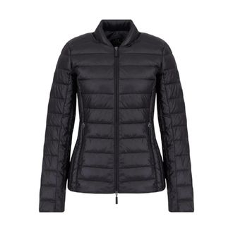 A|X Armani Exchange Glanzende Geweven Donsjas - Dames - Winterjassen - Zwart - XS - Jassen