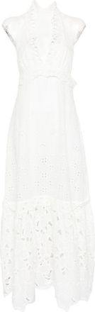 Ermanno Scervino Womens Lace Cotton Long Dress