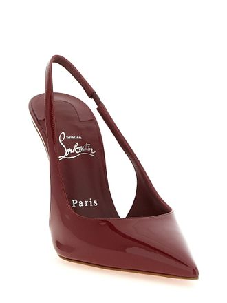 Christian Louboutin Patent Calfskin Slingback Pump - Red