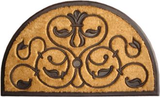 Imports Decor Brigoder Coir Door Mat, Non-Slip Rubber Backed Outdoor Entryway Rug, Durable Dirt Scraper Welcome Mat
