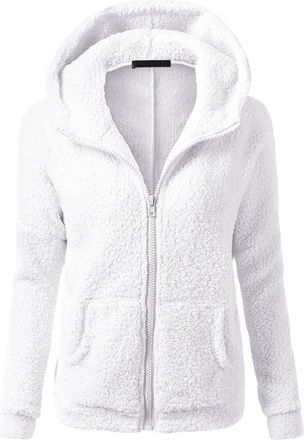 Generic Cocila Winter Jackets for Women UK Thick Fleece Lined Womens Coats Warm Fuzzy Padded Windproof Ladies Coats Thermal Outdoor Parka Jacket Hood Outerwea