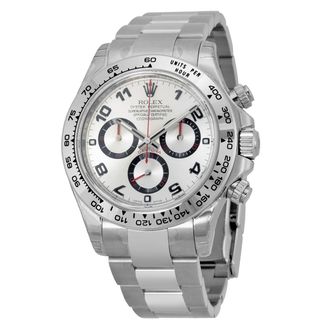Rolex Pre-owned Rolex Cosmograph Daytona Chronograph Silver Dial Mens Watch 116509SAO
