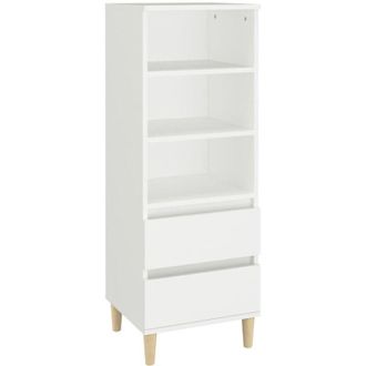 vidaXL Highboard White 40x36x110 cm Engineered Wood Vidaxl