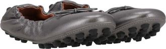 Tod's Womens Silver Ballerina, Size 8.5