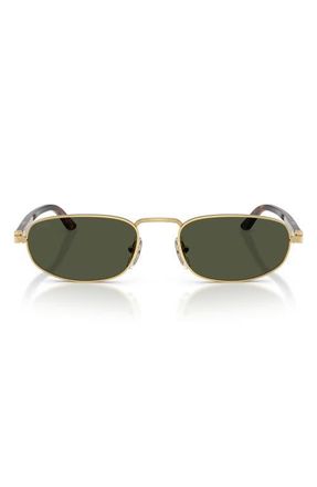 Persol 56mm Pillow Sunglasses in Gold /Green at Nordstrom