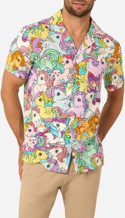 OppoSuits x My Little Pony Camp Shirt in Pink Multi at Nordstrom, Size Xx-Large
