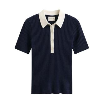 GANT Polo Shirts, female, Blue, Size: XS Rugger
