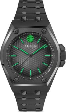 Philipp Plein Extreme Gent 43mm - men - stainless steel/glass - One Size - Black