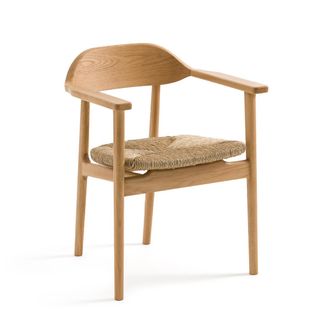 AM.PM Tafel fauteuil in massief eik en stro, Ari&eacute;