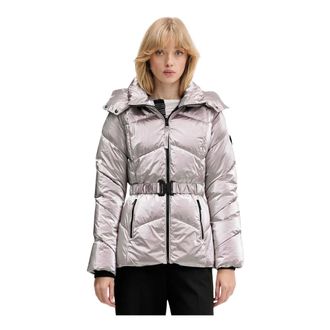 Desigual Metalic Padded Jacket - Dames - Jassen - Roze - Maat: S Leer