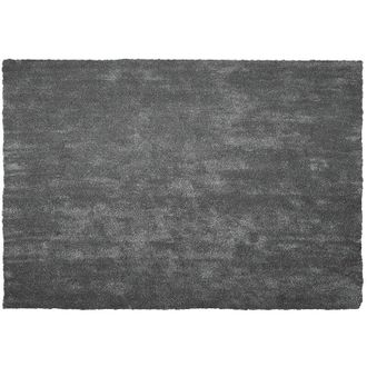 Beliani Shaggy Rug DEMRE Dark Grey 160 x 230 cm