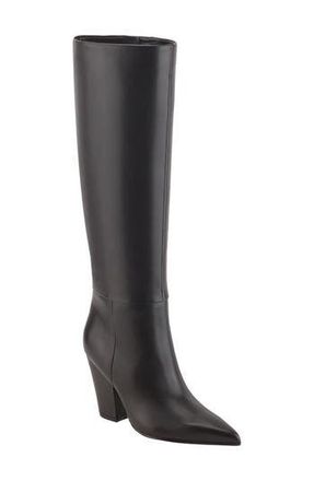 Marc Fisher Estella Pointed Toe Knee High Boot in Dark Brown at Nordstrom Rack, Size 10