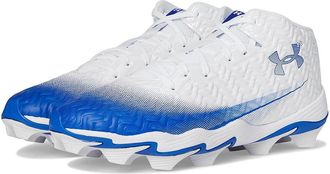 Under Armour Spotlight Hammer RM Football Cleats Mens Cleated Shoes White/Royal/Royal : 11.5 D - Medium, Synthetic