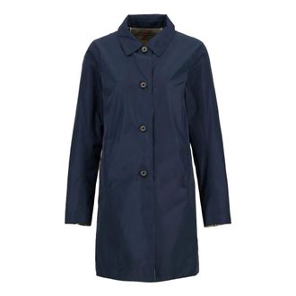 Barbour Parkas, female, Blue, Size: L Blue Waterproof Coat