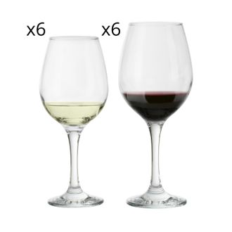 Pasabahce Set 12 calici vino Amber Pasabahce