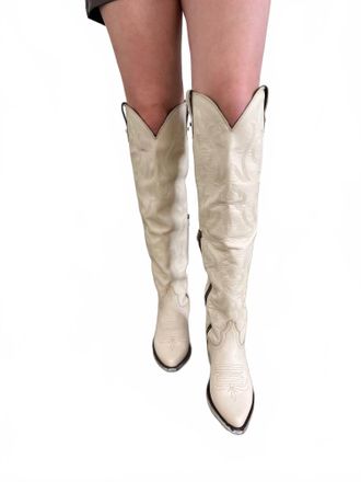 Liberty Black Womens The Alyssa Bone Boots In White