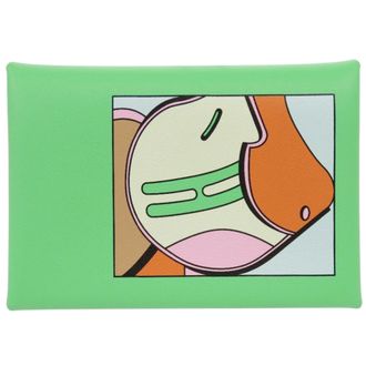 Herm&egrave;s Green Vert Swift Leather Coin Purse/Coin Case (Pre-Owned)