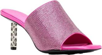 Givenchy G Cube Mules Slim Heel 70Mm_Neon Pink
