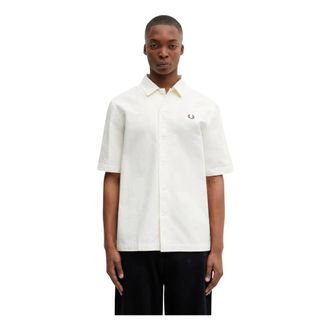 Fred Perry Overhemden, Heren, Beige, M, Polo Shirts