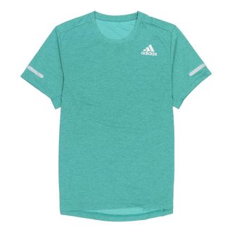 adidas Elevate Train T Training Sports Quick Dry Short Sleeve Green HF4205